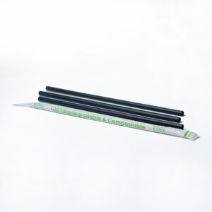PLA Black Straws