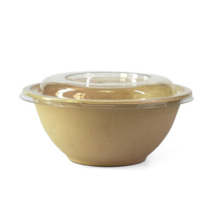 ECO Bagasse Deep Round Bowls + PET Lid