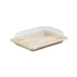 ECO Bagasse Sushi Trays + PET Lid