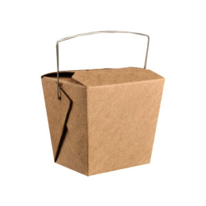 Brown Food Pail with Handle