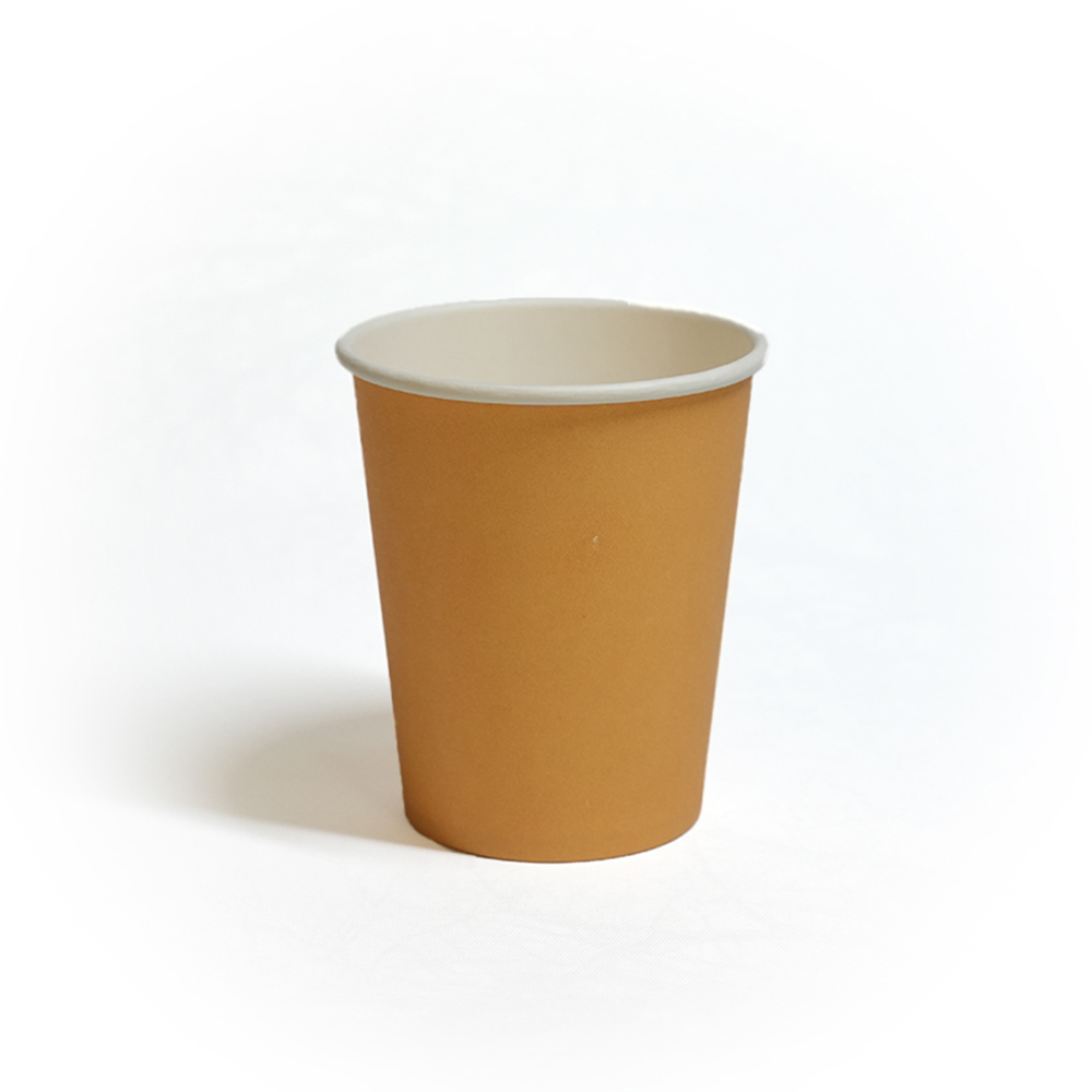 Brown Single Wall Hot Coffee Cups