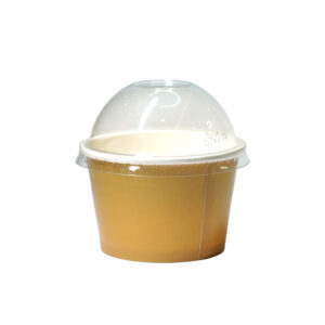 Brown Paper Bowl + Dome Lid