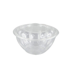 Clear Diamond Salad Bowls + Clear Lids