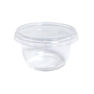 Clear Dessert Bowl + Flat Lid
