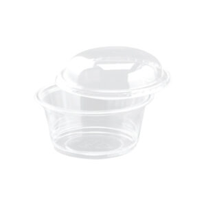 Clear Dessert Bowl + Dome Lid