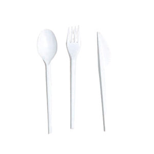 White Plastic Cutleries