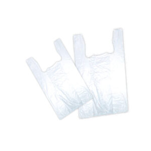 H.D White Plastic Shopping Bags