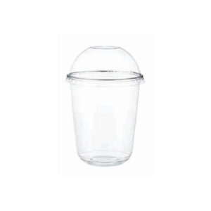 Clear PET U Shape Cup + Dome Lids