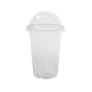 Clear PET Juice Cups + Dome Lids