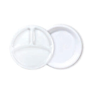 White Plastic Plates