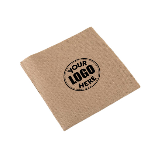 brown tissue paper on white background